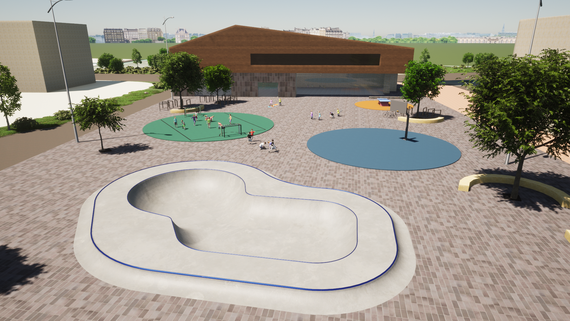 Skatepark Ingolstadt Bowl Planung Urbanum Design