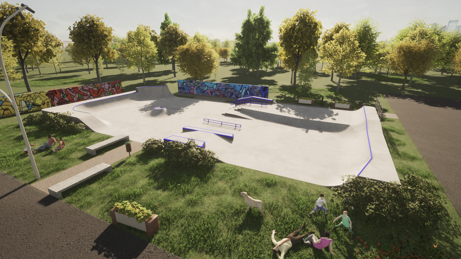 Skatepark Riesa Merzdorf Planung Christoph Weiss Urbanum Design