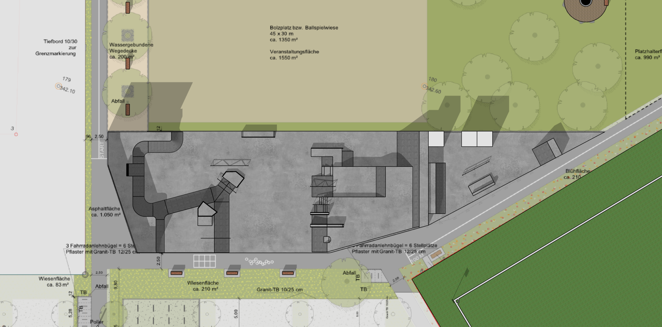 Skatepark Burgweinting Regensburg Skizze Entwurf 1