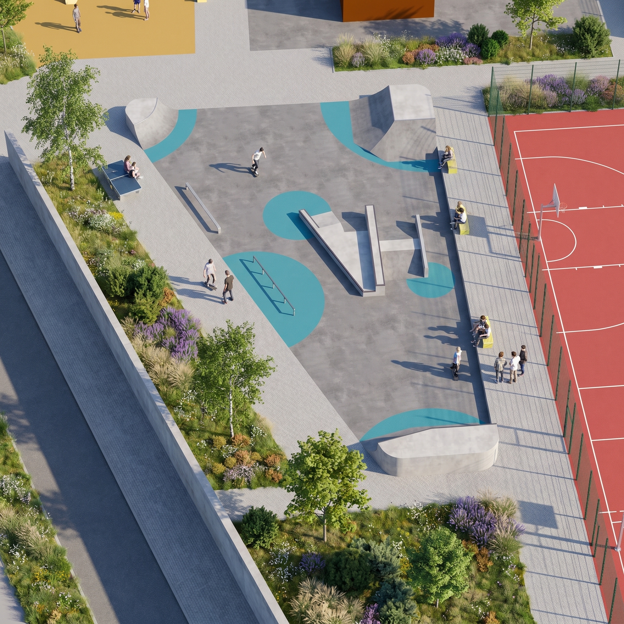 Skatepark Cottbus Visualisierung Street Variante