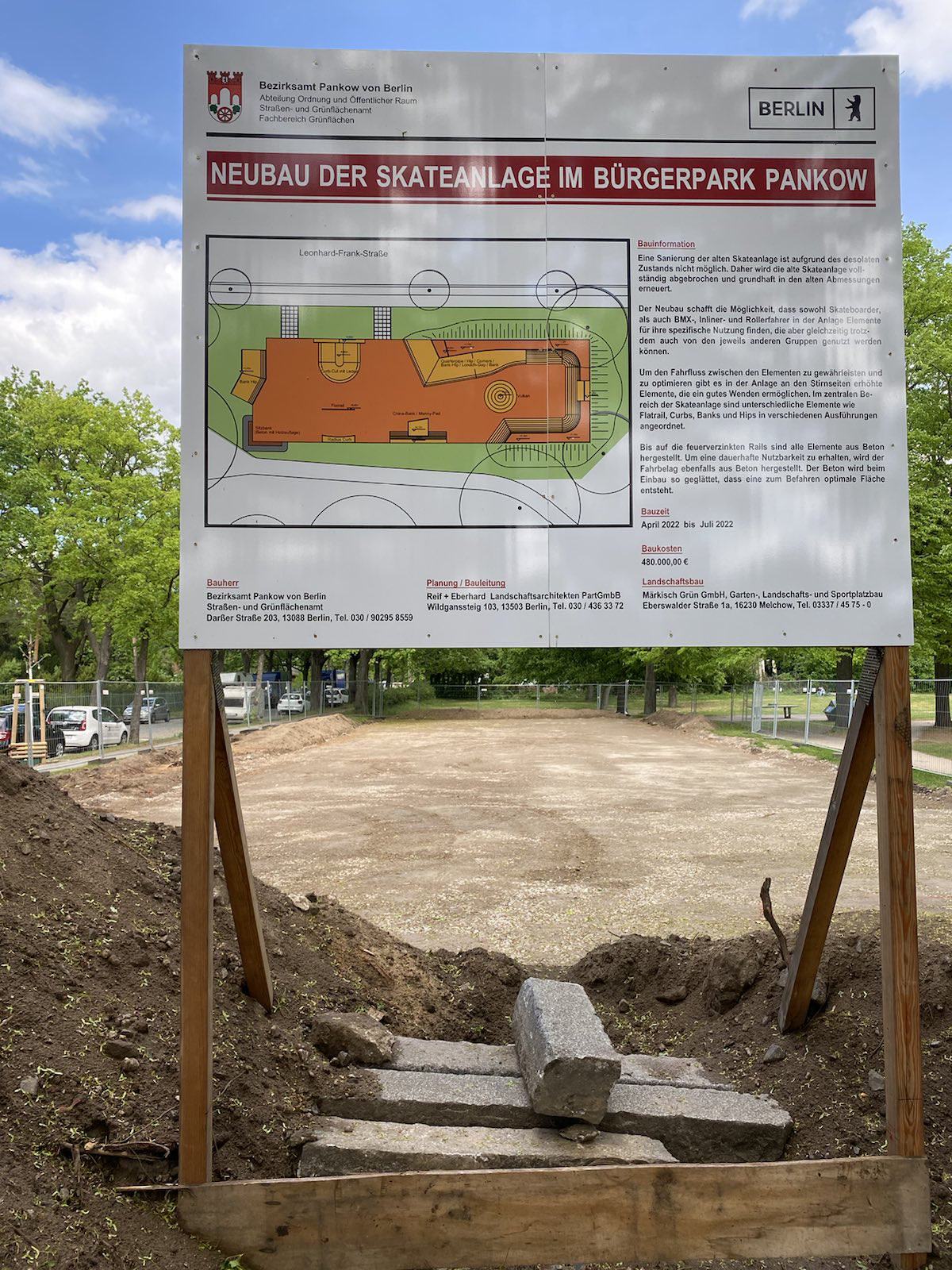 Skatepark Pankow Berlin Detail