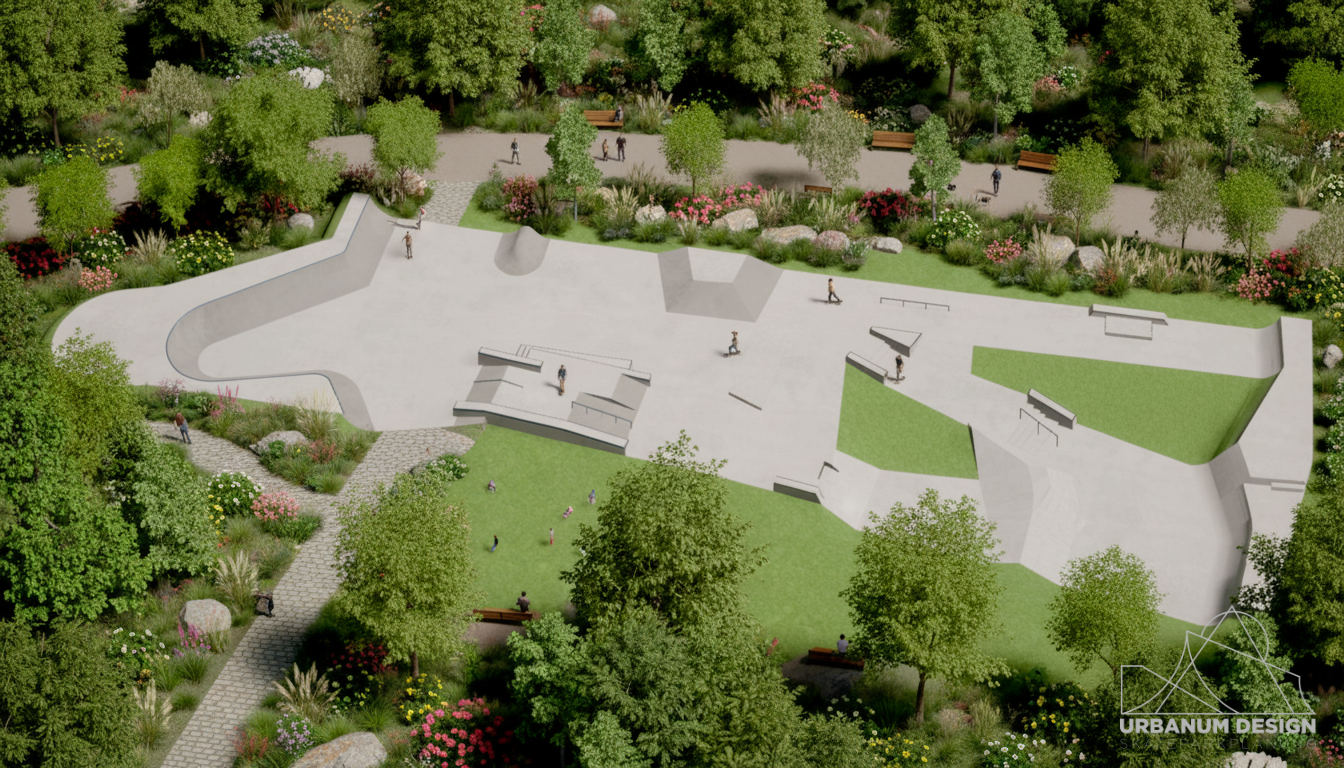 Skatepark Amberg Visualisierung Christoph Weiss