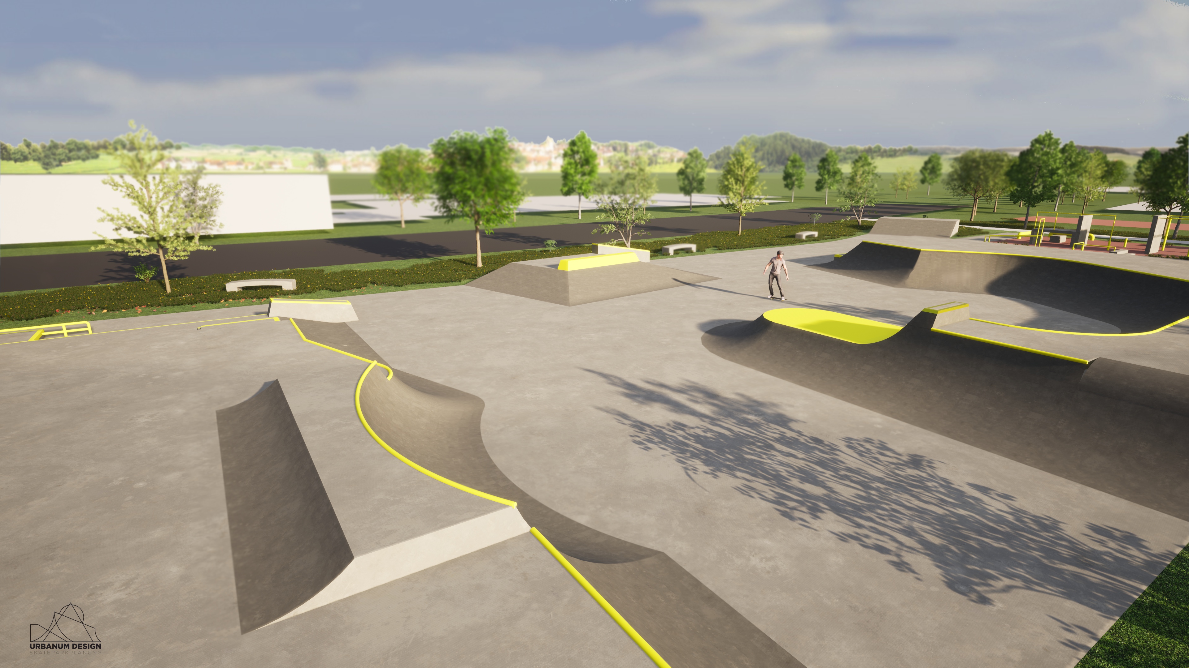 Skatepark Coburg Gesamtansicht