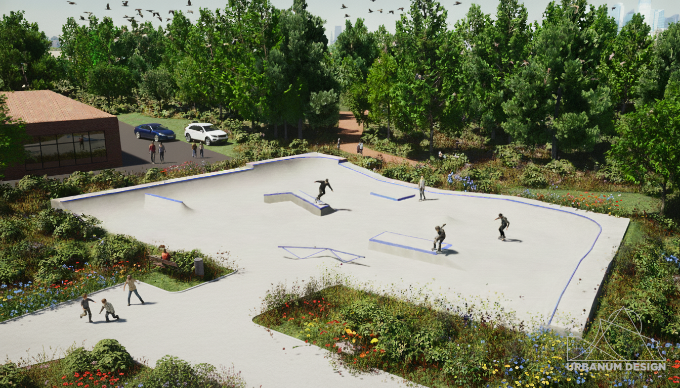 Skatepark Kümmersbruck Visualisierung 2019
