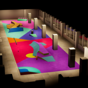 Nachhaltiger Skatepark in München, geplant von Urbanum-Design.
